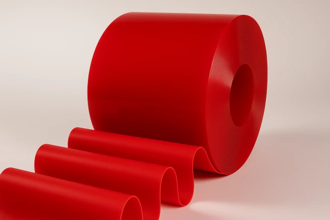 PVC KIRMIZI ŞERİT PERDE